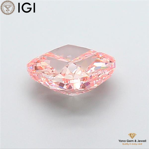 ใบรับรอง IGI เพชร CVD ทรงคุชชั่น 2.51 กะรัต สีชมพูสดใส ระดับความสะอาด VS1 เหมาะสำหรับออกแบบจี้ - Product Image 3