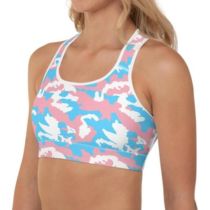 Girls Sports Bra Custom Digital Print Medium Support Breathable Four Way Stretch Quick Dry <b>Mesh</b> Gym Workout Yoga Fitness <b>Top</b> - Product Image 3