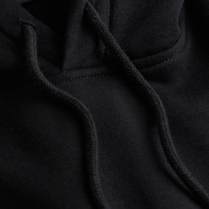 Autumn and Winter New Men's Fleece Hoodie Men Custom logo Cotton Thick Heavy <b>Weight</b> <b>Blank</b> Black Color Hoodies - Product Image 5