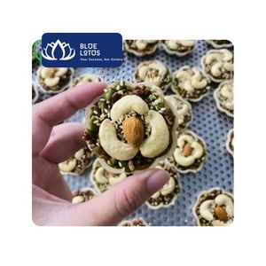 [BEST SELLING] Blue Lotus Boat Nuts Cake Pack-Low-Fat Semi-Soft <b>Sweet</b> Mixed Nuts for Crisp Bakery Dessert Daily Snack Party Bulk - Product Image 1