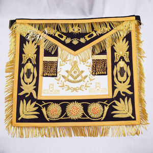 Badges personnalisés de haute qualité, tabliers maçonniques brodés à la main, broderie dorée, tabliers maçonniques personnalisés - Product Image 5