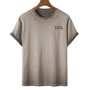 T-shirt léger et respirant en toile lavée à épaules tombantes pour homme, coupe oversize, idéal pour le quotidien, la gym, l'entraînement et les activités sportives, motif - Product Image 1