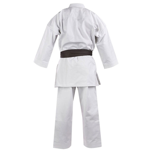 Uniforme de Karate Negro para Adultos, 100% Algodón, Duradero, Corte Regular, Unisex, Conjunto de Ropa de Artes Marciales, Cinturón Blanco Incluido - Product Image 4