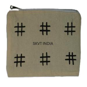 Wholesale High Quality Eco-Friendly Recycled 100% Cotton Canvas Zipper Pouch Custom Printed <b>Makeup</b> Cosmetic Brush <b>Bag</b> Gift <b>Bags</b> - Product Image 1