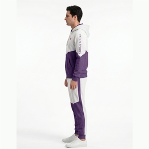 Survêtement décontracté en tissu doux, léger, texture lisse, pour un usage quotidien et élégant, survêtement personnalisé OEM pour hommes - Product Image 2