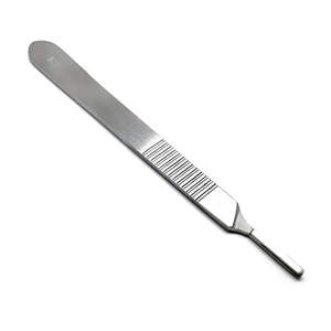 Manche de scalpel chirurgical en acier inoxydable réutilisable compatible Bard-Parker, instrument médical par SurgiRight - Product Image 2