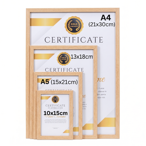 Modern Certificate Frame Rectangle <b>MDF</b> Back Acrylic Front Wall Tabletop Display Living Room <b>Decor</b> - Product Image 5