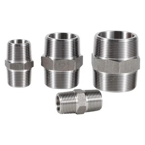 Raccord hexagonal mâle NPT, adaptateur hydraulique en acier au carbone zingué, connecteur fileté pour systèmes de fluides industriels - Product Image 1