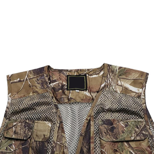 Men's Realtree Camo Hunting Vest Multi-Pocket Breathable Mesh <b>Back</b> Tactical Fishing Outdoor Safari Wholesale OEM Available - Product Image 3