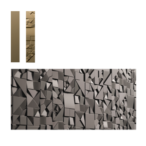 Modern 3D Plastic Wall <b>Panel</b> Grey <b>Geometric</b> Design Indoor Soundproof Decorative Board Contemporary Style - Product Image 3