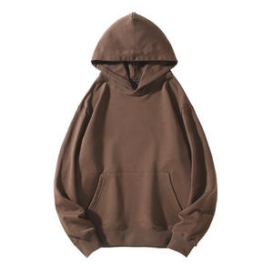 Sudadera con Capucha Extra Grande de Algodón de Alta Calidad, Forro Polar Grueso, Hombros Caídos, Lisa, Personalizable, Felpa Francesa, para Hombre - Product Image 6