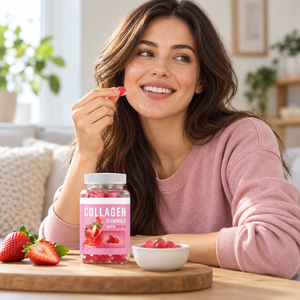 Gummies de collagène à marque privée OEM avec biotine, 60 unités, pour la santé des cheveux, de la peau et des ongles, formule personnalisée, logo personnalisé - Product Image 3