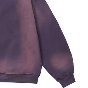 Sweat à capuche zippé oversize tie-dye pour homme en molleton bouclette dégradé à manches longues – Collection Automne - Product Image 5