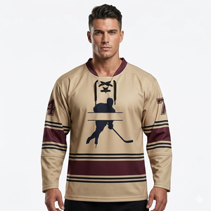 Maillot de hockey tendance, haute qualité, en mesh, personnalisé, impression numérique sublimée, service OEM, séchage rapide, respirant - Product Image 3