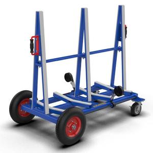 BUGGY DE LOSA DE DOBLE CARA AUSAVINA almacena y transporta losas de piedra alrededor de fábricas o cualquier espacio pequeño. - Product Image 5