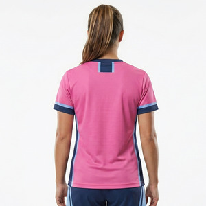 Ropa Deportiva para Mujer, Jersey de Lacrosse de Manga Corta para Entrenamiento, Jersey de Lacrosse con Cuello Redondo para Mujer, Logotipo Personalizado OEM - Product Image 2