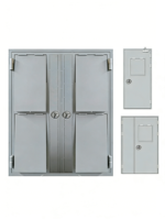 Porte coupe-feu en acier BS476 de haute qualité avec âme en nid d'abeille et cadre à charnières pour couloir d'hôpital