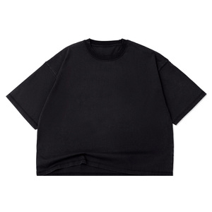 T-shirts en polyester/coton tricotés sur mesure, fabrication en gros, t-shirts unis vierges pour impression et marque privée - Product Image 1