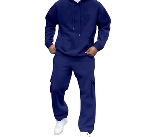 Chándal deportivo bordado para hombre, chándal deportivo personalizado para hombre para correr en invierno, sudadera con capucha sólida para entrenamiento, ropa deportiva para correr. - Product Image 4