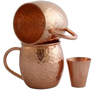 Copper mule <b>mug</b> set valley crossing drink cups reusable handmade beverage <b>mugs</b> premium durable collection - Product Image 3