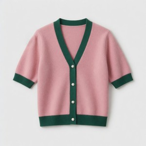 All Colors Available Oversize <b>Cardigan</b> Long Sleeve Plaid Pattern Cute <b>Cardigan</b> Sweater With Pockets & Custom Logo For Unisex - Product Image 3