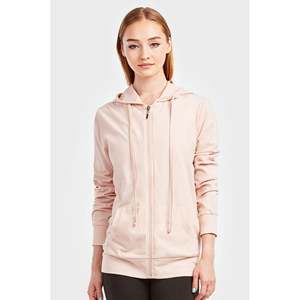 Women's Skin <b>Hooded</b> <b>Zip</b>-Up Sweatshirt Oversized Casual Cotton Hoodie Regular Fit Autumn Style - Product Image 1