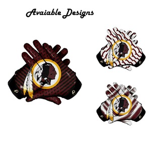 Guantes de Fútbol Americano Personalizados para Adultos y Jóvenes, con Agarre Antideslizante, Correa de Muñeca Ajustable, Protección Deportiva para Dedos Completos - Product Image 6