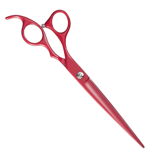 Ciseaux de toilettage professionnels pour animaux de compagnie en acier inoxydable japonais de 7 pouces, faible MOQ, lame longue et tranchante, durables, pour coiffure et barbier - Product Image 2