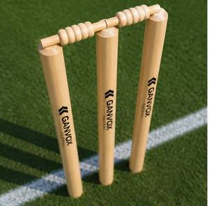 GANVOX GLOBAL - Set de Stumps de Cricket de Madera para Adultos, 28 Pulgadas, Duraderos, para Todas las Estaciones, para Juego al Aire Libre, Capacidad Inferior a 1 kg - Product Image 3