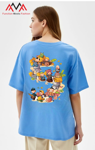 T-shirt décontracté pour homme FMF, coupe classique, manches courtes, 65% coton + 35% élasthanne, col rond, imprimé graphique, impression par transfert thermique - Product Image 4