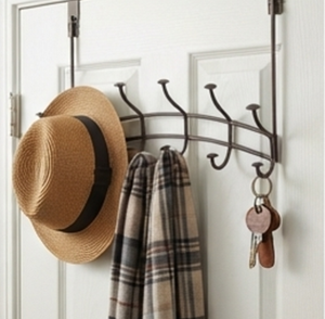Metal Wall <b>Hooks</b> with Brown Finished Perfect For Home Decoration Bathrooms Kitchens and Entryways Stylish Home Organization - Product Image 3