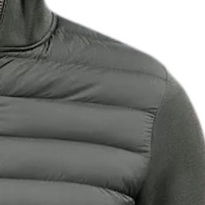 Mens Insulated Hybrid Quilted Funnel Neck <b>Jacket</b> Lightweight Technical Outdoor Casual <b>Zip</b> <b>Up</b> <b>Jacket</b> for Winter Hiking Travel - Product Image 5