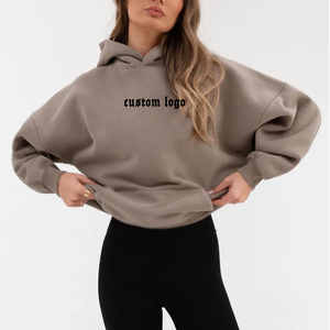 Sudadera con Capucha Unisex Extra Grande, Color Sólido, Algodón French Terry, Casual, con Bolsillo Frontal, Logotipo Estampado, Invierno, Resistente al Viento, 300g - Product Image 5