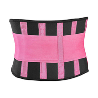 Ceinture de sudation en néoprène rose pour femme, pour la perte de poids, le remodelage abdominal, le soutien dorsal et l'entraînement sportif
