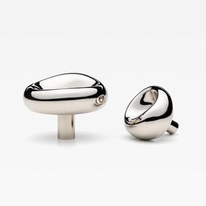 Irregular Shape Aged <b>Brass</b> Cabinet Door Handle Chrome Wardrobe <b>Drawer</b> Knob for Kitchen, or Accent Furniture - Product Image 6