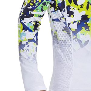Chemise de pêche à manches longues, impression par sublimation, séchage rapide, UPF 50, respirante, imperméable, antibactérienne, 100% polyester, logo sur le devant - Product Image 2