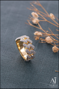 Gold Color Rhodium Plated <b>Silver</b> Iced Out Moissanite Pave Set Brick <b>Band</b> Unisex Wedding <b>Ring</b> for Party - Product Image 3