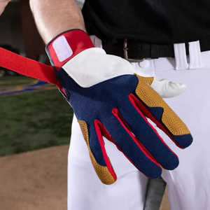 Gants de frappeur de baseball en cuir légers, technologie d'adhérence avancée, construction respirante, rembourrage renforcé de la paume, confortables - Product Image 1