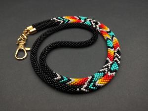 Cadena de 18 pulgadas de moda, tipo halter, de aleación personalizada, hecha a mano, con pedrería de cristal, para mujer, con diseño de cuerpo hueco y estilo barra nocturna natural - Product Image 5