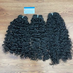 ¡PRODUCTO CALIENTE! Extensión de cabello humano rizado vietnamita crudo máquina de color negro natural trama de cabello de alta calidad listo para enviar - Product Image 2