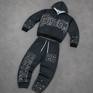 Conjunto deportivo al por mayor para hombre, conjunto de sudadera con capucha y pantalones deportivos a juego para minoristas de ropa urbana estadounidense al por mayor - Product Image 4