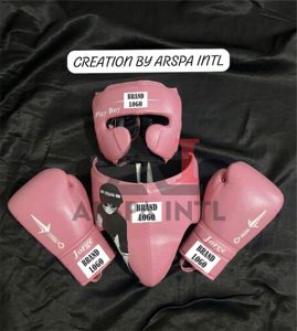 Ensemble de boxe professionnel en cuir de vachette véritable de haute qualité 2026, style de combat gagnant, personnalisable avec impression sur mesure - Product Image 1