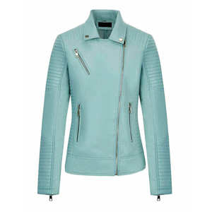 Chaqueta de cuero para mujer con tacto de lujo, estilo elegante y interior cómodo para la moda de invierno. Chaquetas para mujer. - Product Image 1