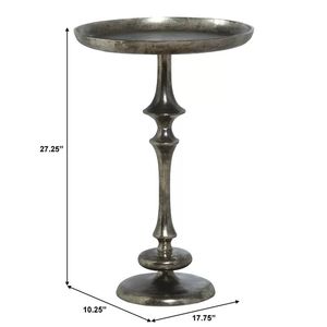 Mesa Auxiliar Metálica Grand Accent Que Se Vuelve El Centro De Atención En Entornos Decorativos Cuidadosamente Elaborados - Product Image 4