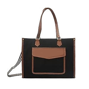 Sac à main et sac messager pour homme en toile avec compartiment pour ordinateur portable de 15 pouces, design portable et doux pour un usage quotidien - Product Image 6