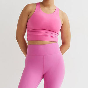 Nouvelle arrivée : soutien-gorge de sport léger et respirant pour femme, couleur unie, maintien élevé, écologique, disponible à la vente - Product Image 5