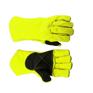 Wholesale Price Multipurpose Hand Safety Welder Working <b>Gloves</b> High Quality Double Layer Cowhide Leather Welding Work <b>Gloves</b> - Product Image 4