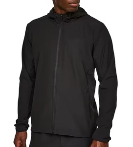 2025 logotipo personalizable para hombre 100% chaqueta de nailon cortavientos para lluvia conjunto de chándal para correr superventas estilo informal característica a prueba de viento - Product Image 4