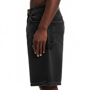 Servicio OEM, Hecho a Medida, 100% Algodón, Tela Vaquera 2026, Sólida, Cortavientos, Transpirable, Ecológica, Pantalones Cortos Holgados para Hombre con Dobladillo sin Rematar - Product Image 6