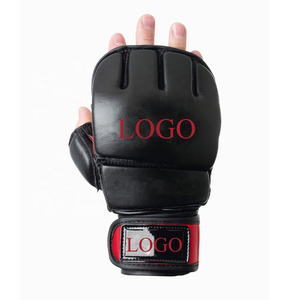 High Quality <b>Leather</b> Made MMA <b>Gloves</b> For Online Sale Hook Loop Closure for Wrist Support Moisture Wicking MMA <b>Gloves</b> - Product Image 3